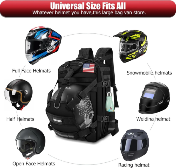 Motorcycle Helmet Backpack - Image 3